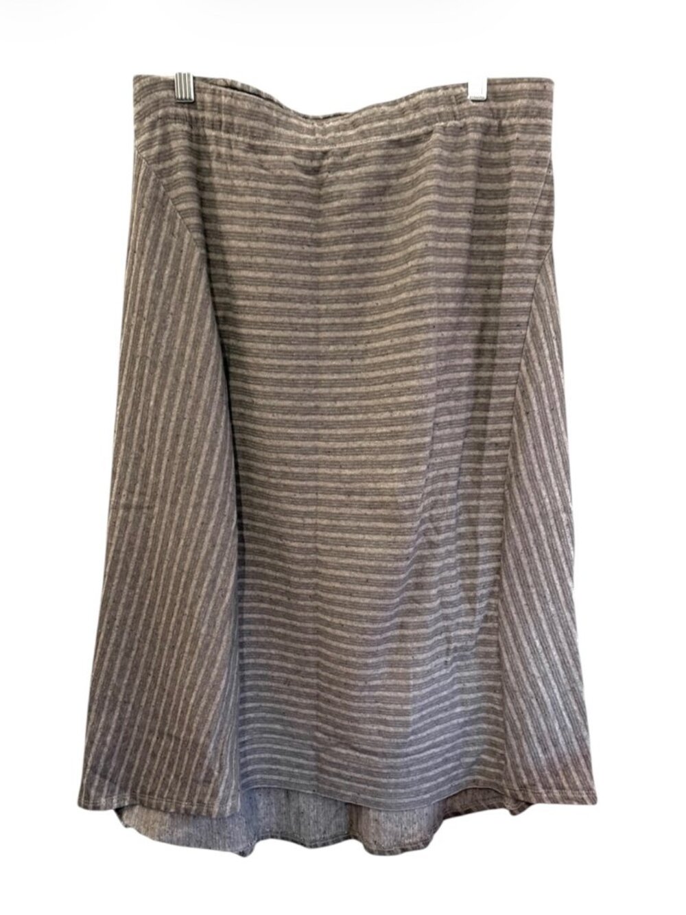 J. Jill Pure Jill Brown Striped Maxi Skirt Large Petite